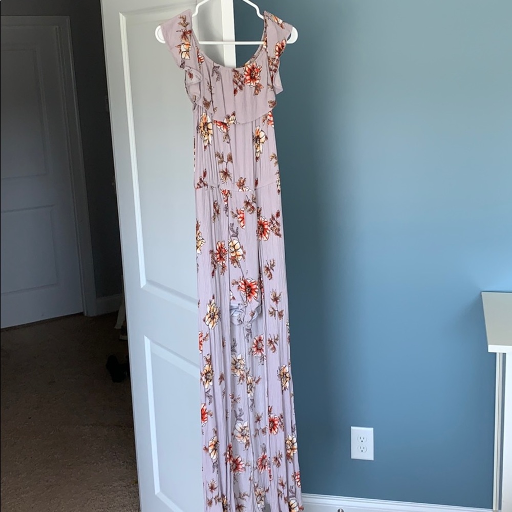 Romper with back side train